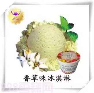 艾兰朵餐饮大桶雪糕香草味冰淇淋3.5kg 7L