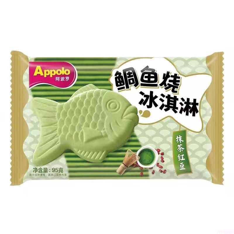 Applo阿波罗鲷鱼烧抹茶红豆味冰淇淋 18支(图1) Applo阿波罗鲷鱼烧抹茶红豆味冰淇淋 18支(1)