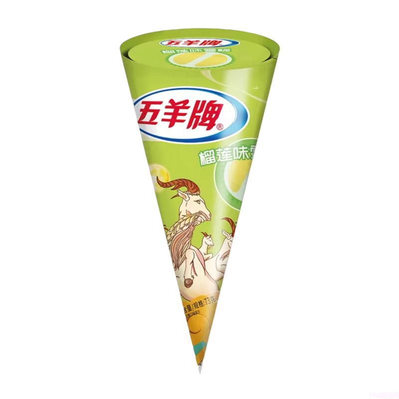 五羊甜筒榴莲味雪糕73g 12支(1) 五羊甜筒榴莲味雪糕73g 12支(1)