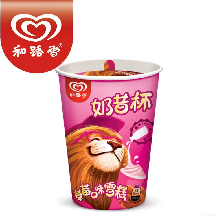 和路雪麦酷狮奶昔杯雪糕批发草莓味 90g 24支(1) 和路雪麦酷狮奶昔杯雪糕批发草莓味 90g 24支(1)