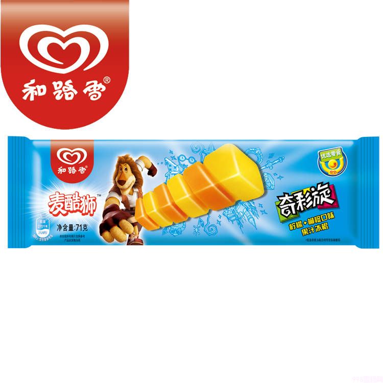 和路雪麦酷狮奇彩旋柠檬/柳橙口味果汁冰棍批发 71g 40支(1) 和路雪麦酷狮奇彩旋柠檬/柳橙口味果汁冰棍批发 71g 40支(1)