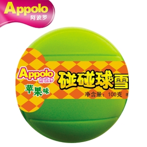 Applo阿波罗碰碰球苹果味雪泥雪糕冰淇淋杯  100g  18杯