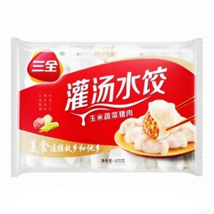 三全水饺玉米蔬菜猪肉味 20包 455G