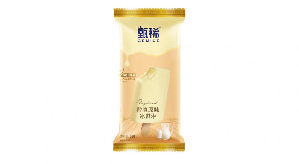 伊利甄稀醇真原味冰淇淋 80g 30支(图1) 伊利甄稀醇真原味雪糕冰淇淋棒冰冷饮冰激凌 80g 30支(1)